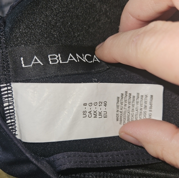 La Blanca one piece strappy bathing suit size 8 - Picture 5 of 5